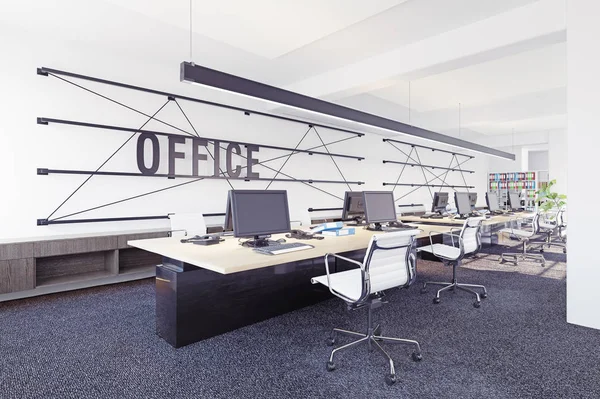 Modern Ofis Görünüm Render Kavramı — Stok fotoğraf