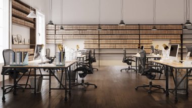 Modern tasarım iç ofis.