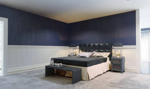 Modern bedroom interior. — Stock Photo, Image