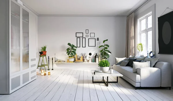 Diseño interior de vida moderna . — Foto de Stock