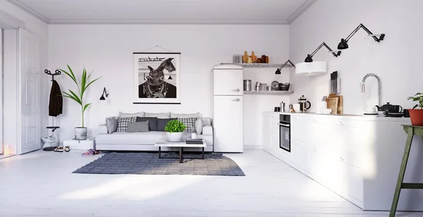 Design intérieur de vie moderne . — Photo