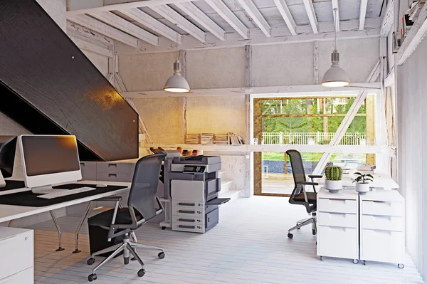 Design éco-bureau moderne — Photo