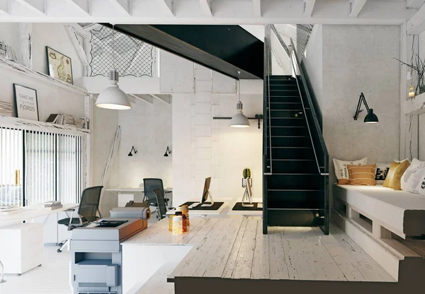 Modern eco office design — Stock Photo, Image
