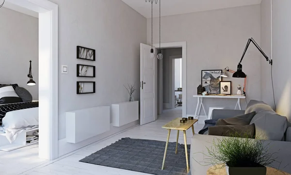 Design intérieur de vie moderne . — Photo