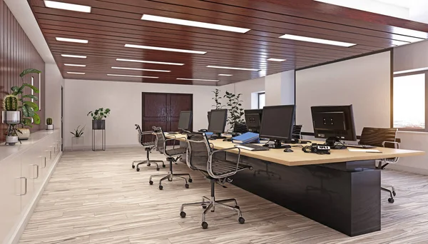 현대식 사무실 내부 설계 — 스톡 사진