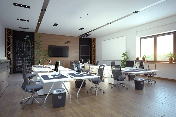 Design de interiores de escritório moderno — Fotografia de Stock