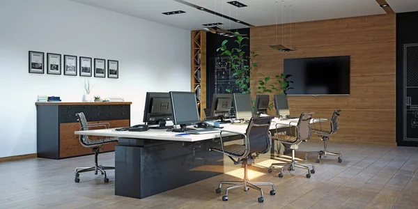 Diseño interior de oficina moderno —  Fotos de Stock