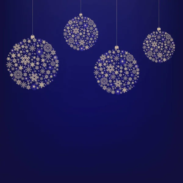 Carte Noël Avec Boule Noël Étoile Avec Maille Dégradée Illustration — Image vectorielle