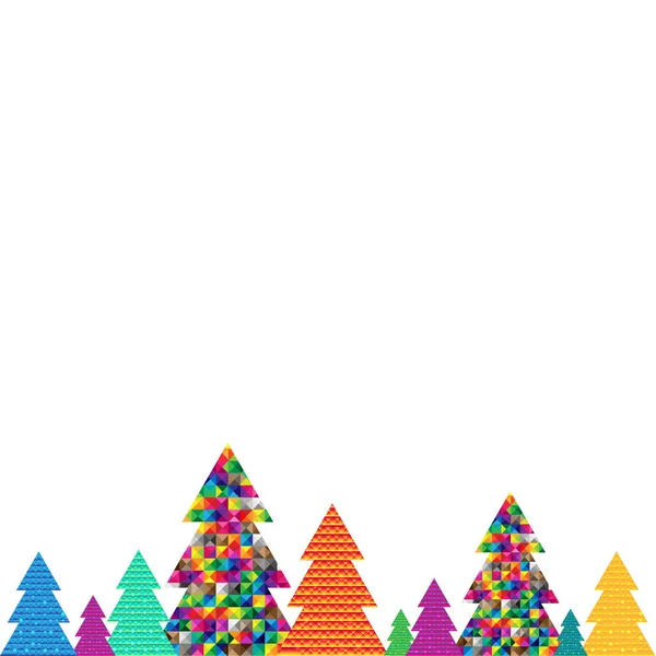 Boldog Karácsonyi Képeslapot Gradient Mesh Vector Illusztráció — Stock Vector