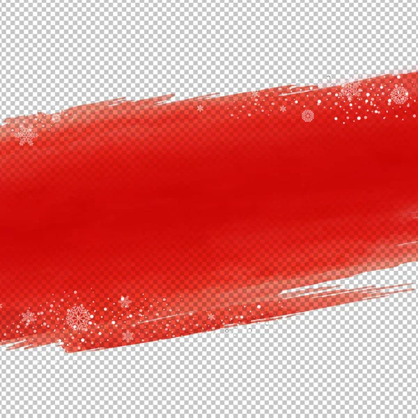 Bloque Rojo Con Copo Nieve Con Malla Gradiente Ilustración Vectorial — Vector de stock