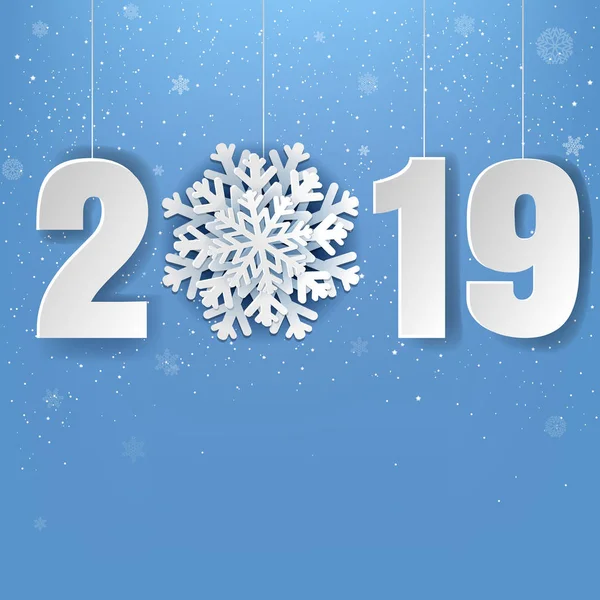 Happy New Year Poster Gradient Mesh Vector Illustration — стоковый вектор