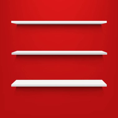 Gradyan Izgaralı Boş Raflar Vektör ResimleriName