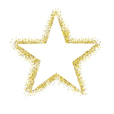 Parıldayan Yıldız İzole Edildi, Vektör Resimleri