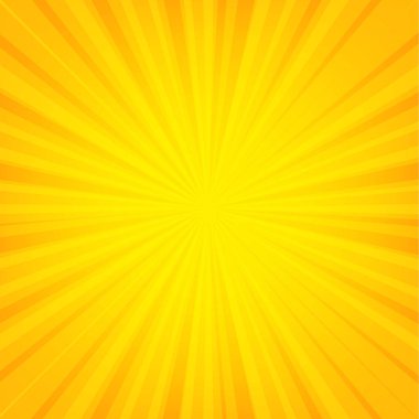 Degrade Mesh Ile turuncu Sunburst banner, vektör Illustration