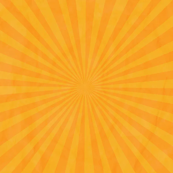 Cartone Arancione Rughe Sunburst Texture Con Maglia Gradiente Illustrazione Vettoriale — Vettoriale Stock