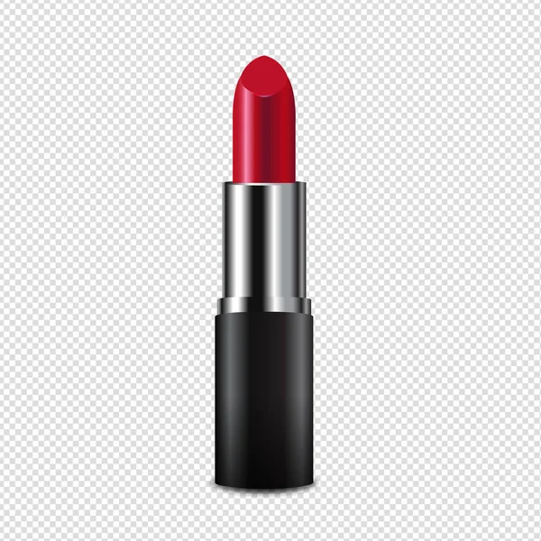 Rouge Lèvres Isolé Fond Transparent Avec Maille Dégradée Illustration Vectorielle — Image vectorielle