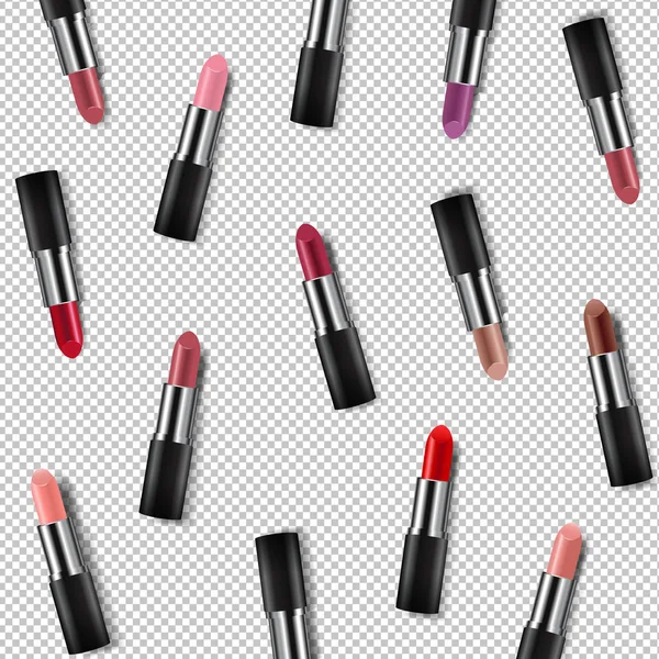 Affiche Rouge Lèvres Couleur Fond Transparent Avec Maille Dégradée Illustration — Image vectorielle