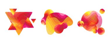 Abstract Liquid Shape Isolated background, Vector Illustration