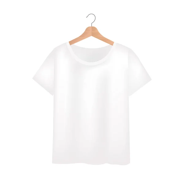 Front Views Shirt White Background Gradient Mesh Vector Illustration — Stock Vector