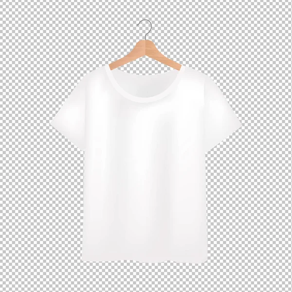 グラデーションメッシュ ベクトルイラストを使用した透明な背景上のTシャツの正面図 — ストックベクタ