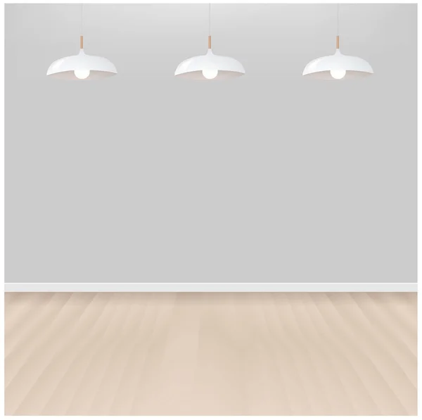 White Lamps Grey Background Gradient Mesh Vector Illustration — стоковий вектор