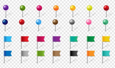 Konum Pin Ayarları İzole Şeffaf Arkaplan