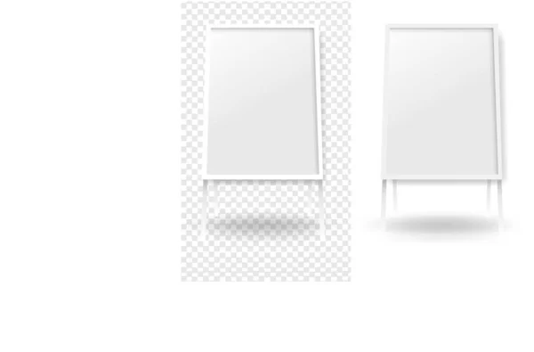 Banner Mockup Estender isolado fundo branco e transparente —  Vetores de Stock