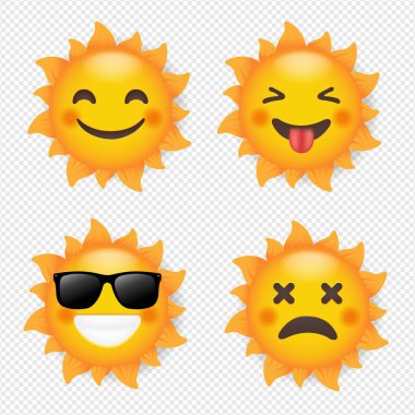 Güneş Batımı İzole Şeffaf Arkaplan