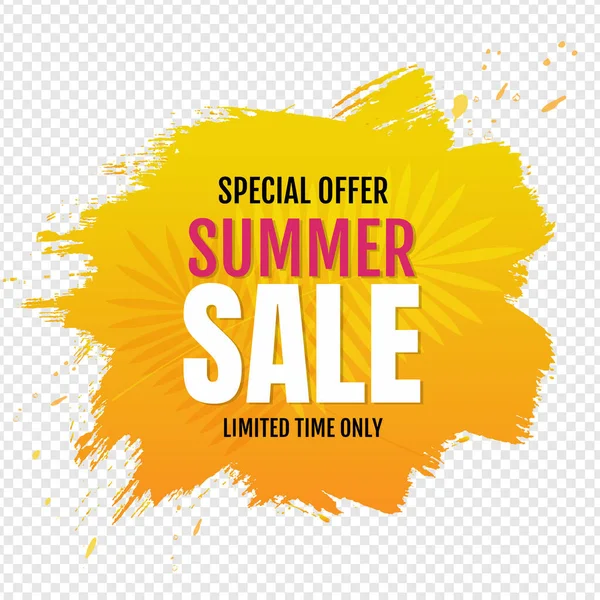 Sale Blob Banner mit transparentem Hintergrund — Stockvektor