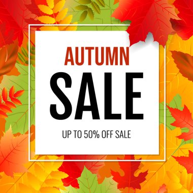 Renkli Yapraklı Sonbahar Posteri