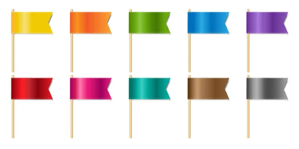 Silke Blue Ribbons flaggor isolerad genomskinlig bakgrund — Stock vektor