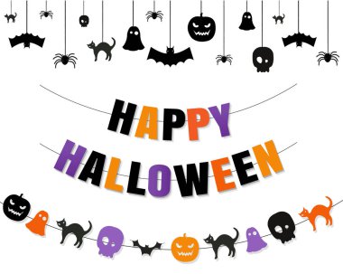 İzole Şeffaf Arkaplan ile Cadılar Bayramı Sınırı