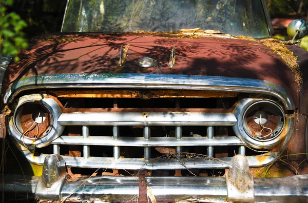 Close Image Front Old Scrap Truck Junk Yard — Stock Photo, Image