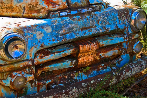 White Usa October27 2018 Close Image Front Old Rusted Dodge — Stock Photo, Image