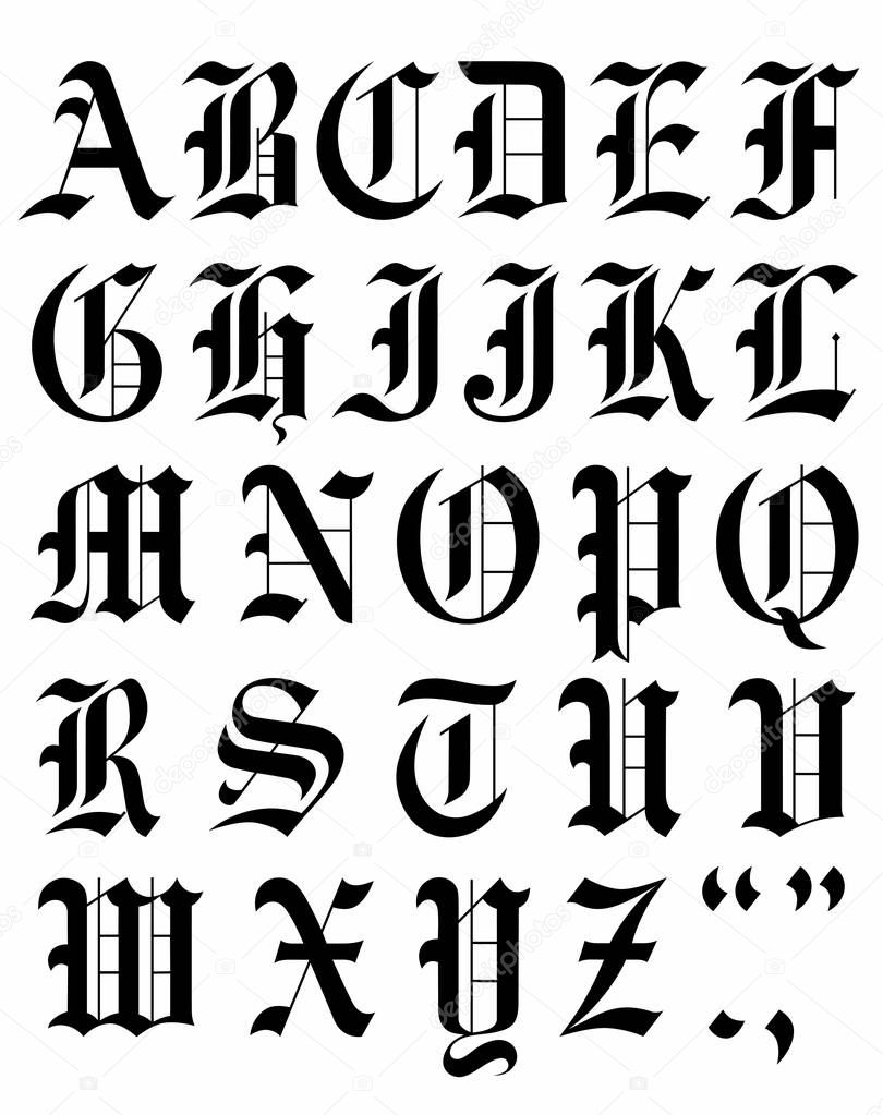medieval font