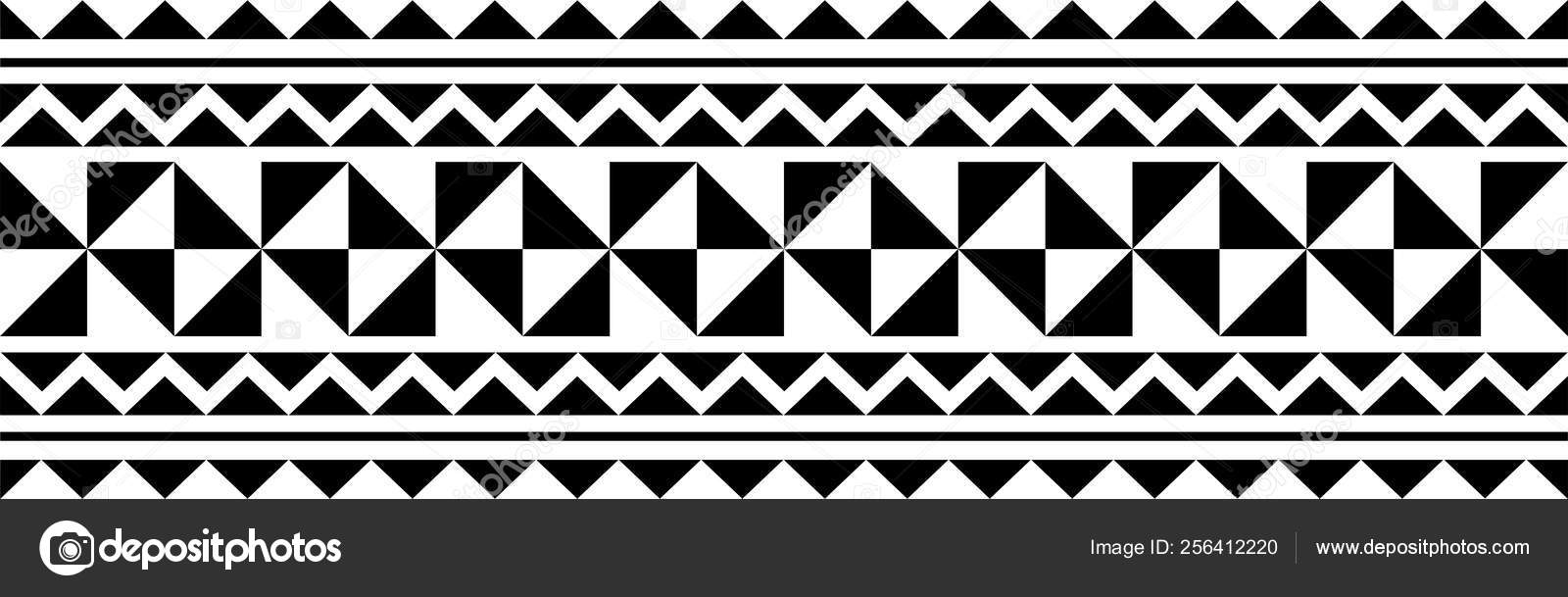 Polynesian Tattoo Sleeve Pattern Vector Samoan Sketch Forearm Foot Design Stock Vector Image By C 1rudvi