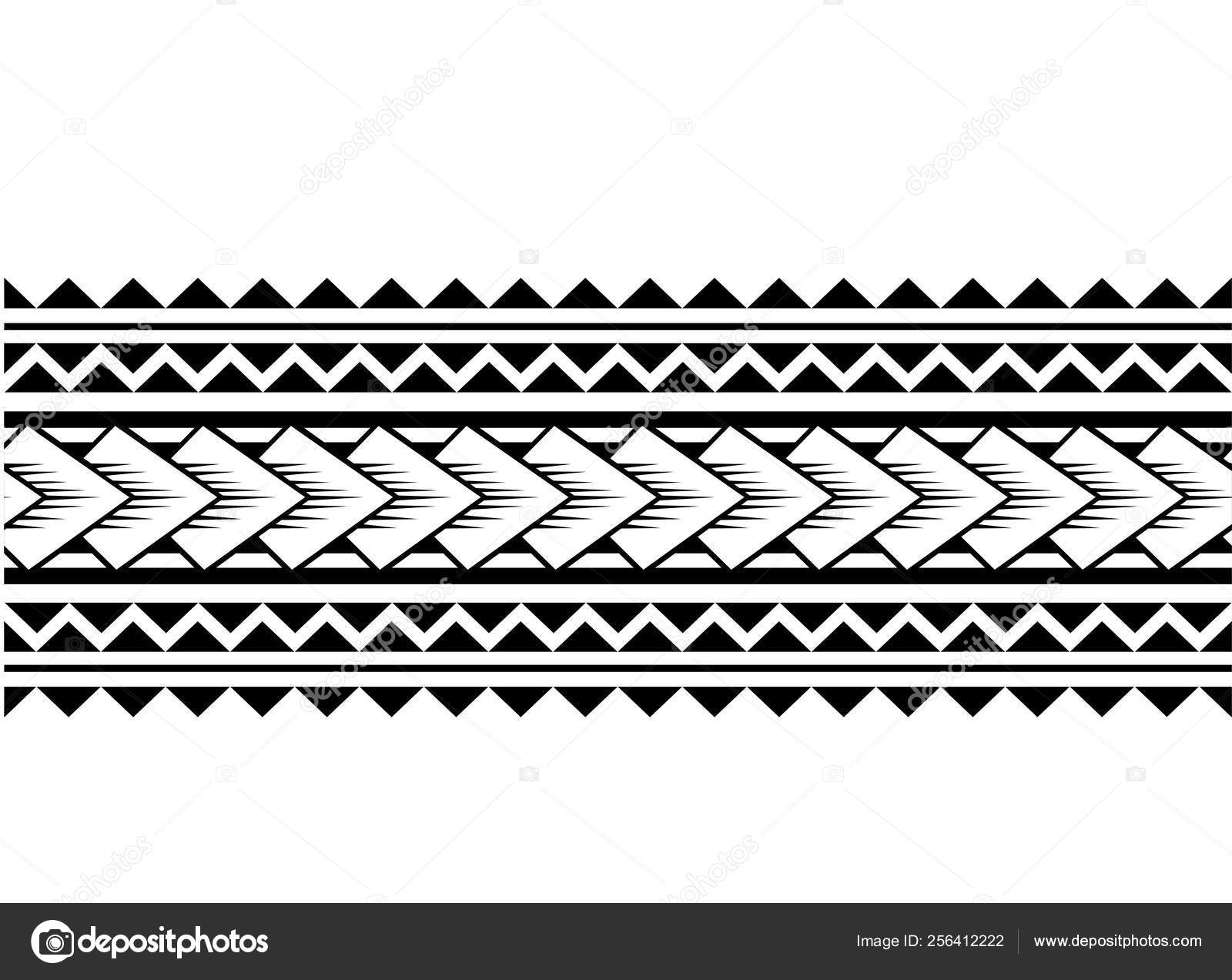 Polynesian Tattoo Sleeve Pattern Vector Samoan Sketch Forearm Foot Design Stock Vector Image By C 1rudvi