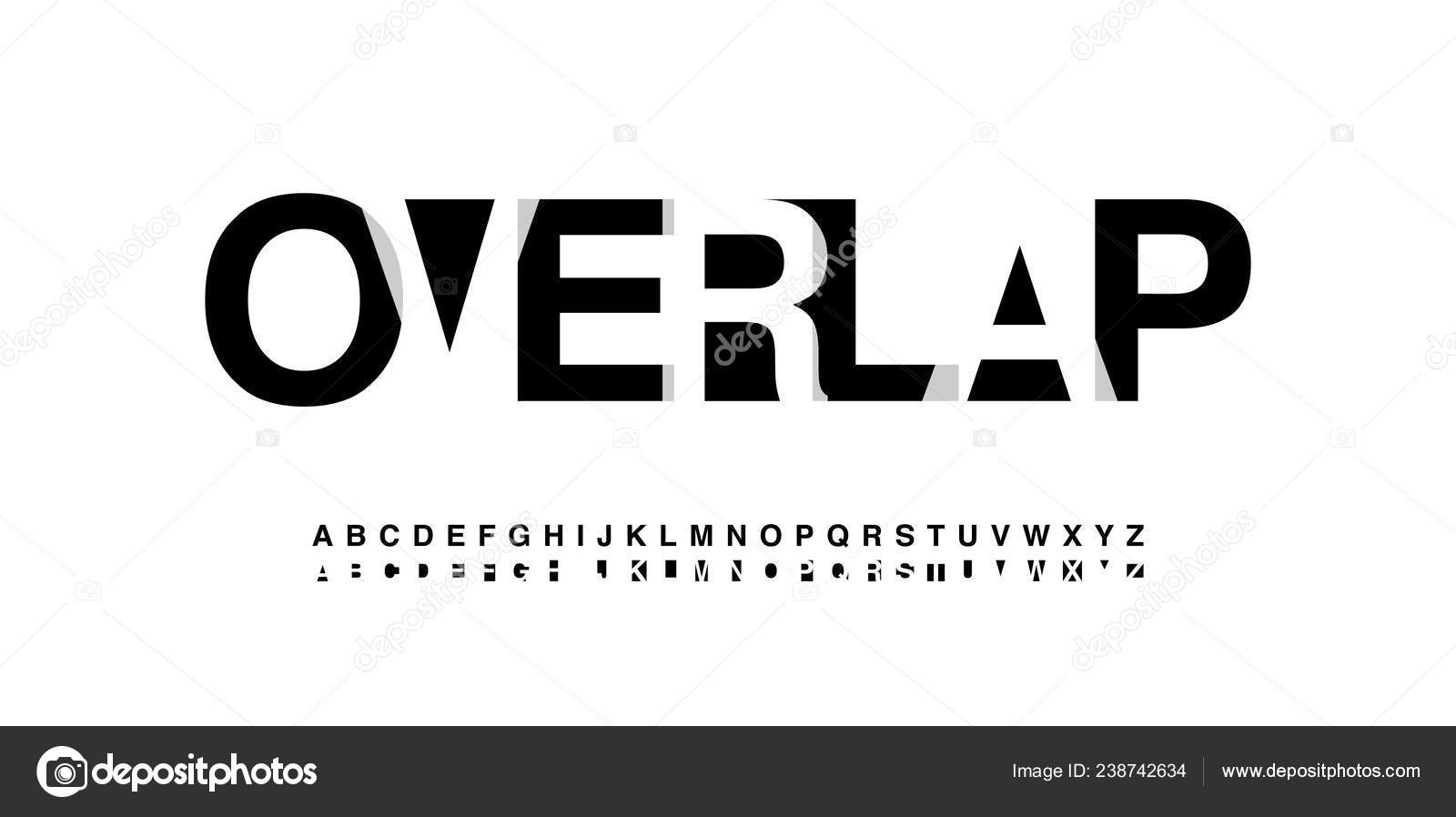 Modern Alphabet Font Overlap Style Calligraphy Designs Logo Poster Invitation Stock Vector Image By C Geengraphy 238742634
