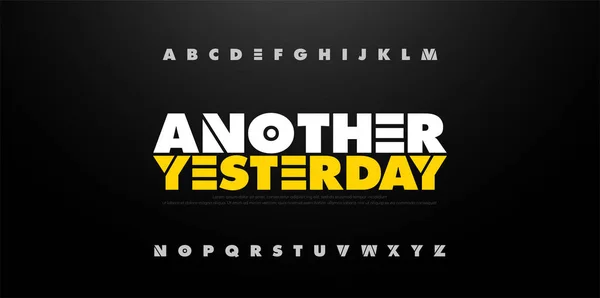 Abstract Alphabet Bold Fun Font Typography Sport Modern Movie Fun — Stock Vector