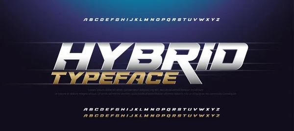 Racing font alphabet letters with wind effect. Modern sport logo