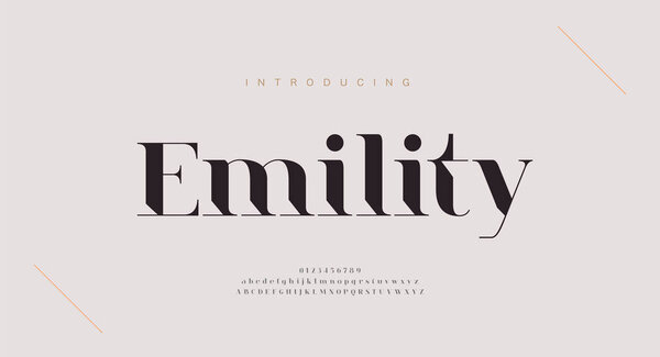 Elegant alphabet letters font and number. Classic Copper Lettering Minimal Fashion Designs. Typography fonts regular uppercase and lowercase. vector illustration