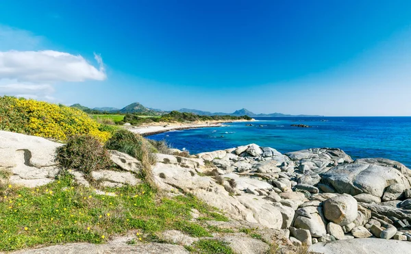 Pictoresqe Spiaggia Stant Elmo Sardinia — Stock Photo, Image