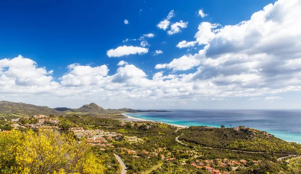 Panorama Costa Rei Sardinië — Stockfoto