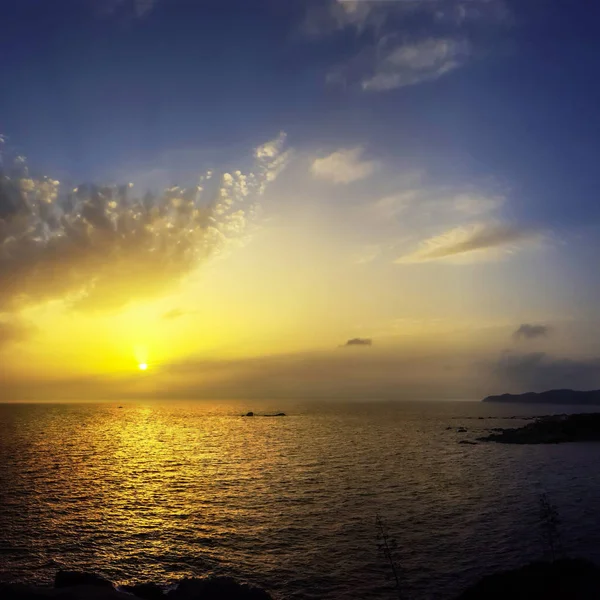 Zonsondergang Remembrance Middellandse Zee — Stockfoto