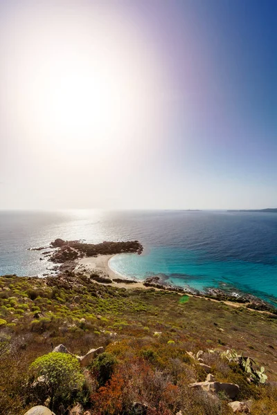 Schiereiland Van Punta Molentis Sardinië — Stockfoto