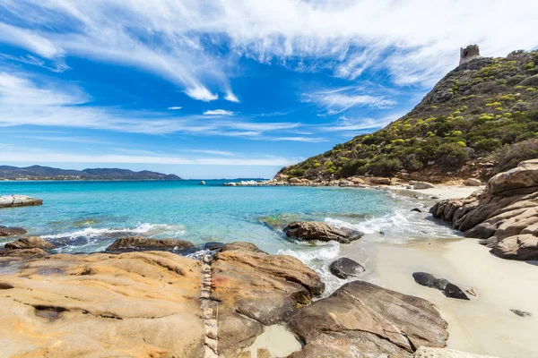 Beaches Porto Giunco Sardinia — Stock Photo, Image