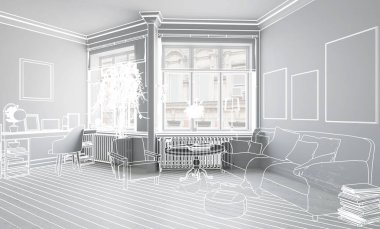 Mobilyalı Daire (Önizleme) - 3d Görselleştirme
