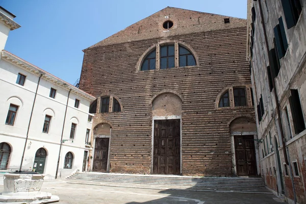 Campo San Lorenzo Stadsdelen Castello Venedig Italien — Stockfoto