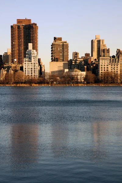 Pond Central Park New York Winter — Stock Photo, Image