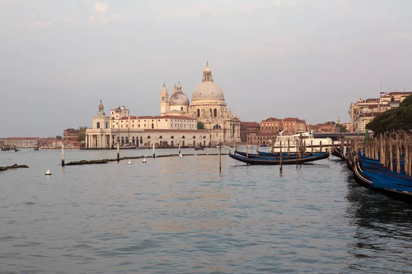 Canal Grande Basilica Santa Maria Della Salute Venetië Italië — Stockfoto